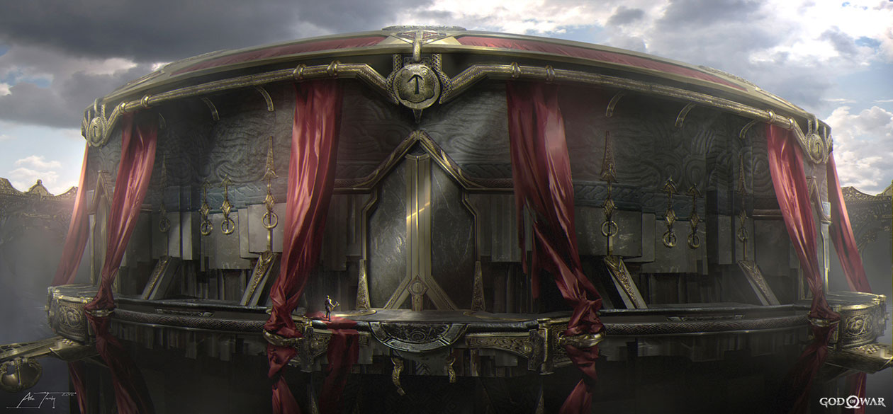Tyr Temple Concept Art from God of War