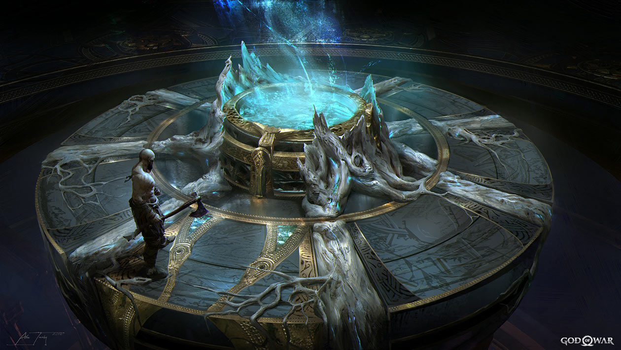 Well of Urd Concept Art from God of War