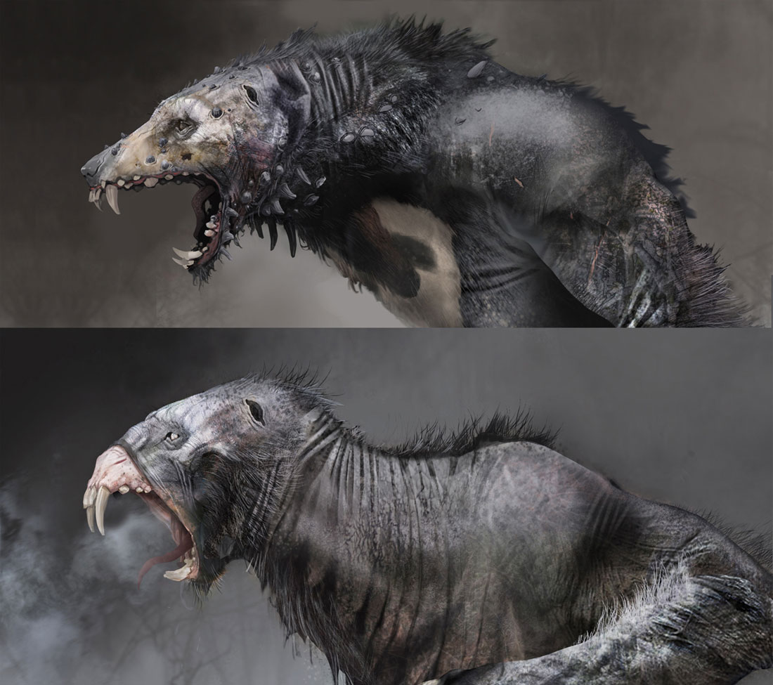 Wulver Werewolf Concept Art from God of War