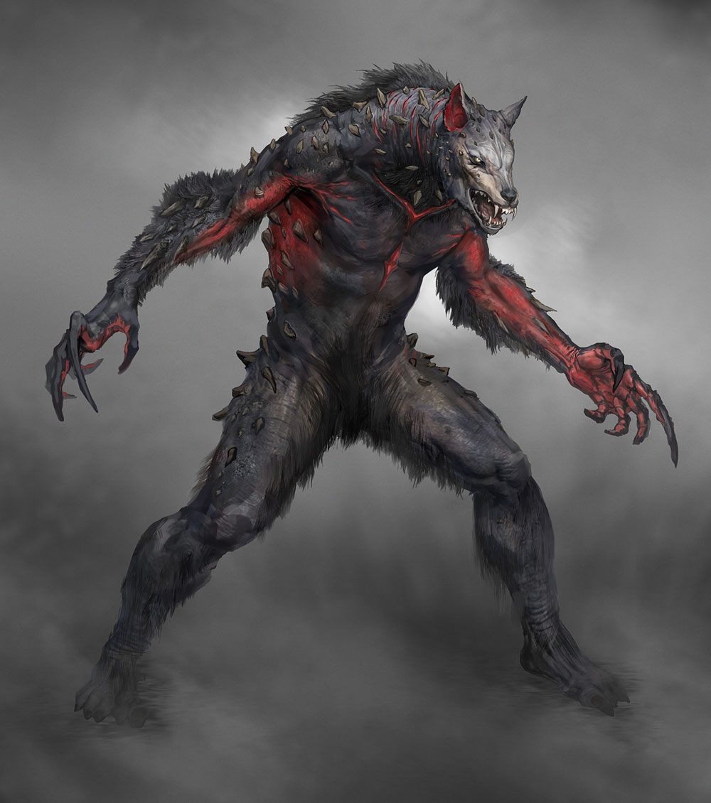 Wulver Concept Art from God of War