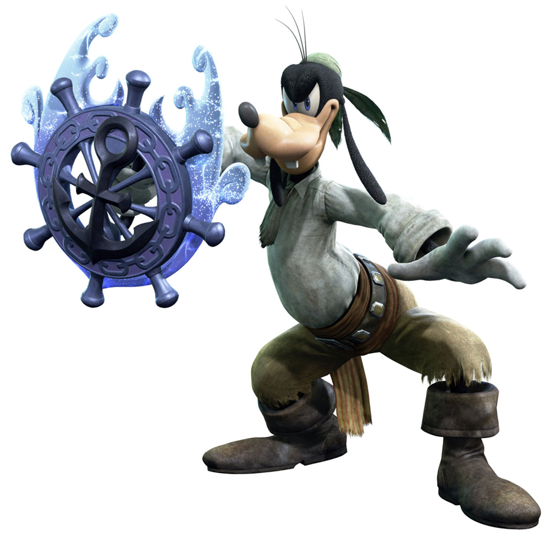 Pirate Goofy Artwork from Kingdom Hearts III