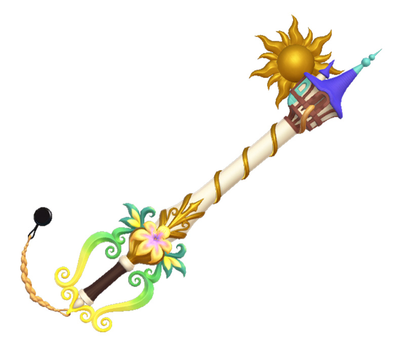Tangled Keyblade Artwork from Kingdom Hearts III