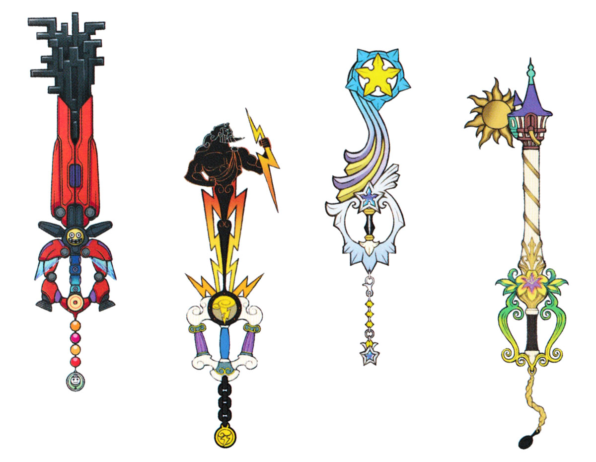 Keyblades Concept Artwork from Kingdom Hearts III