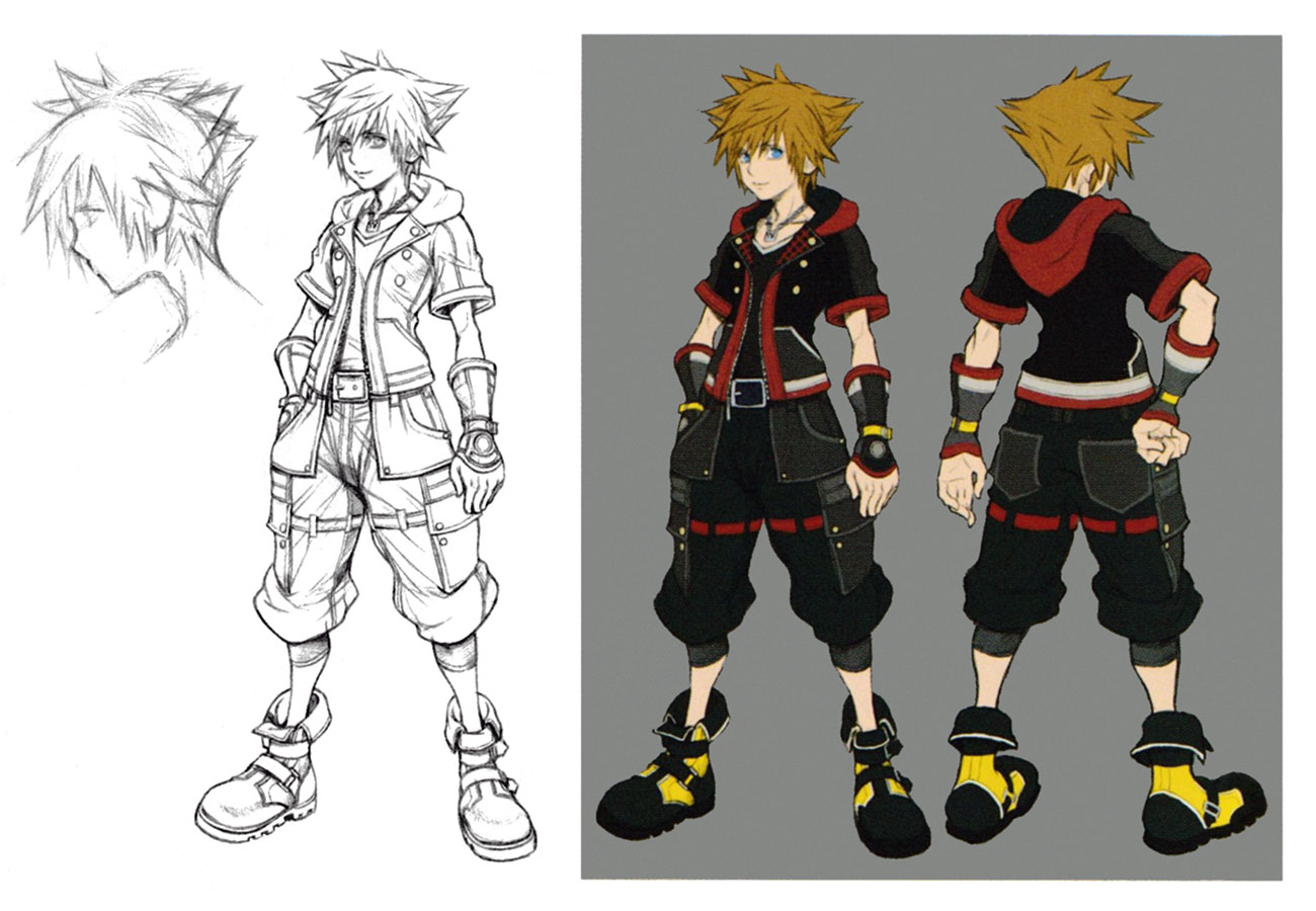 Sora Concept Artwork from Kingdom Hearts III