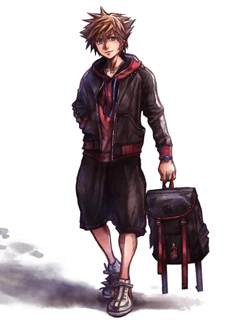 Sora SuperGroupies Promo Artwork from Kingdom Hearts III