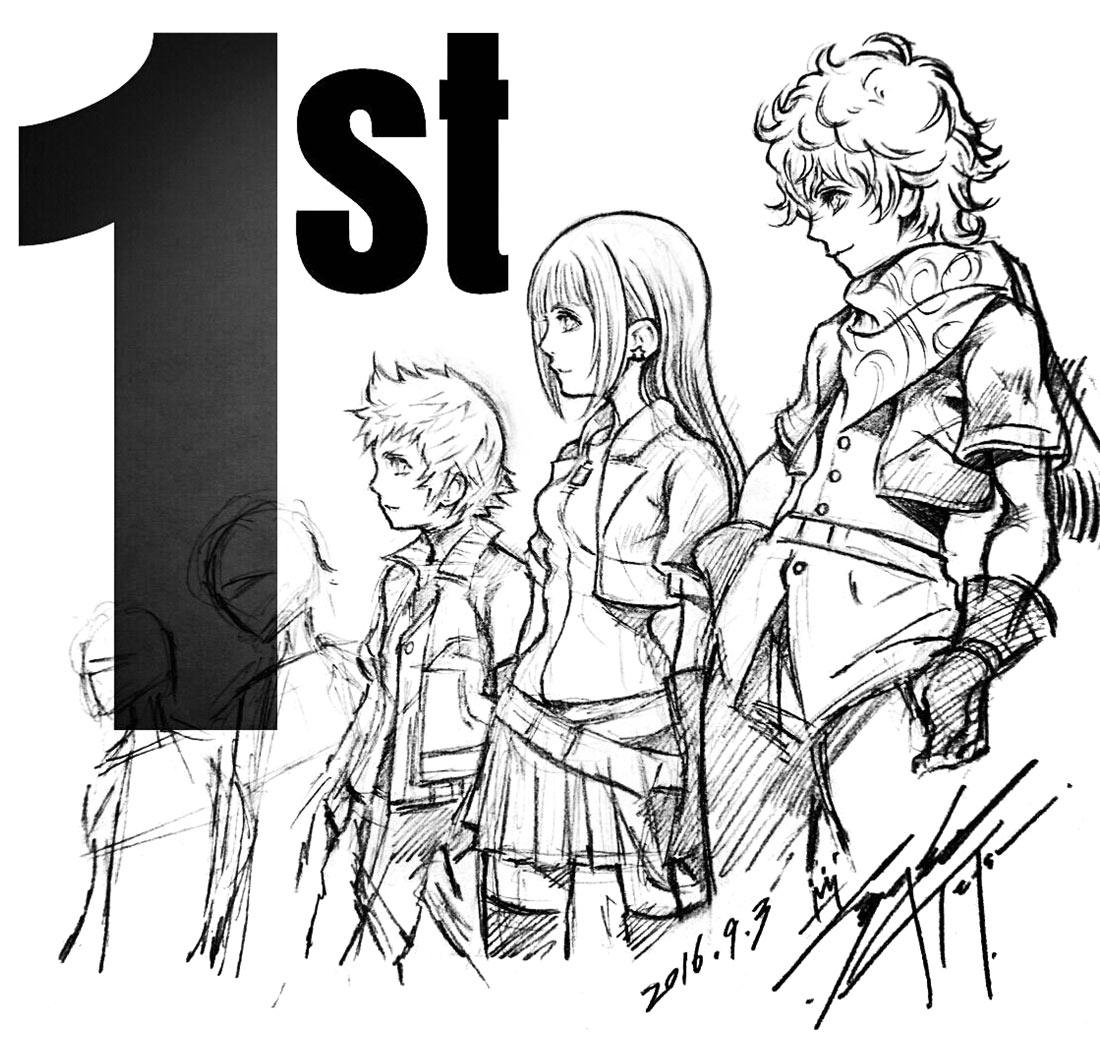 1st Anniversary Sketch from Kingdom Hearts Union &chi; [Cross]