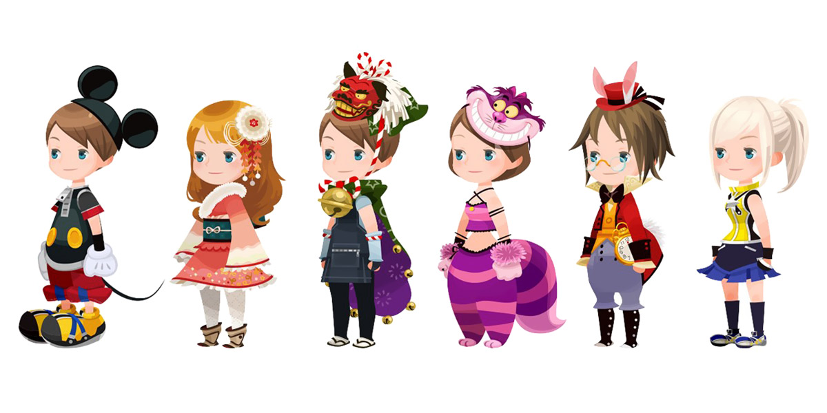 Character Avatars Concept Art from Kingdom Hearts Union &chi; [Cross]