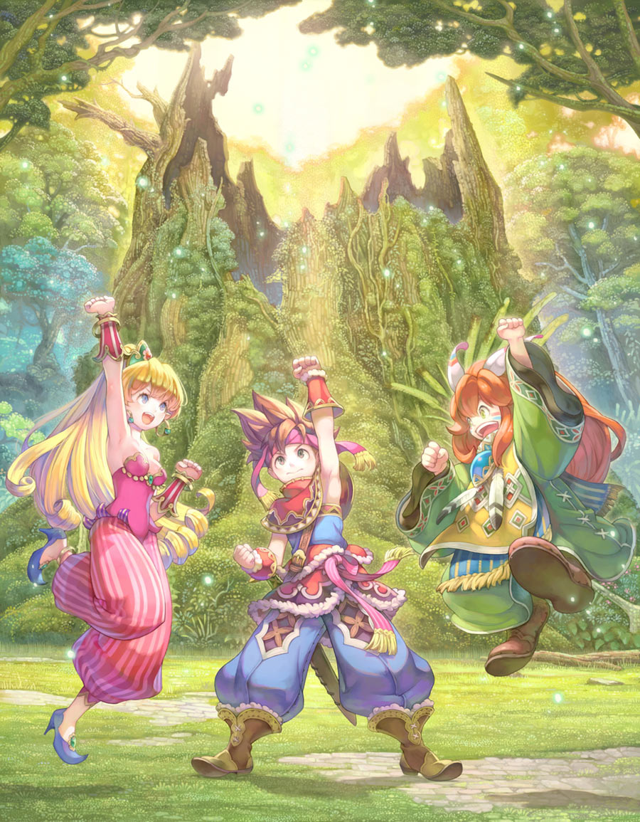 Hero Characters Artwork from Secret of Mana (Remake)