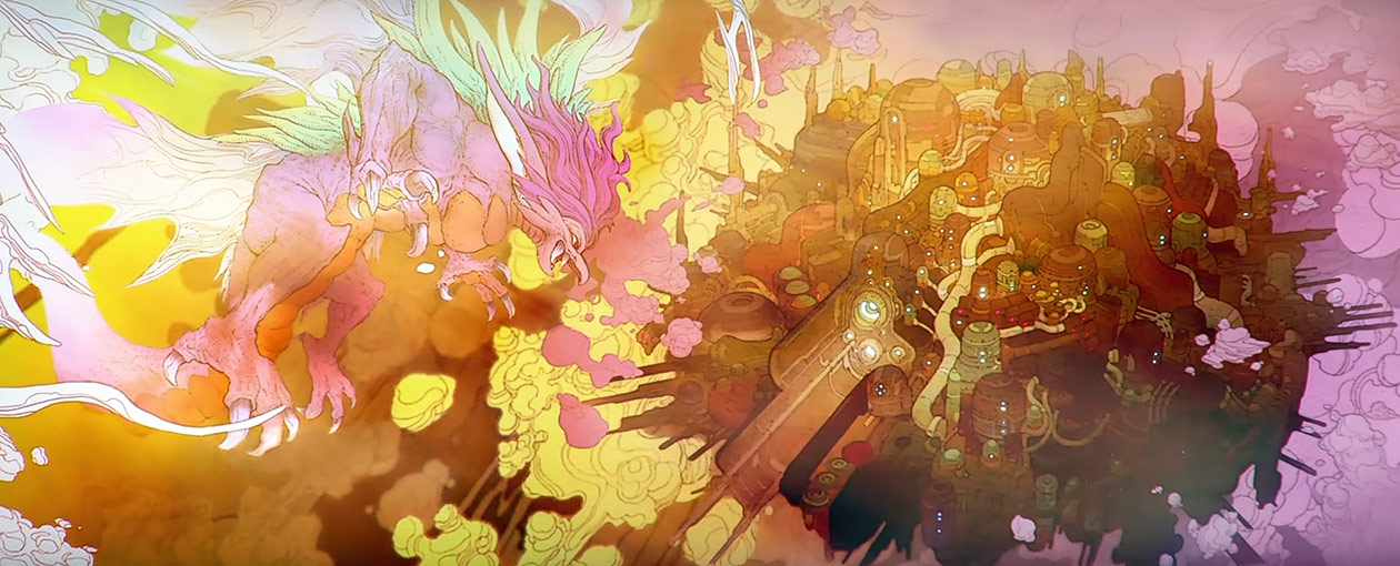 Mana Beast & Fortress Artwork from Secret of Mana (Remake)