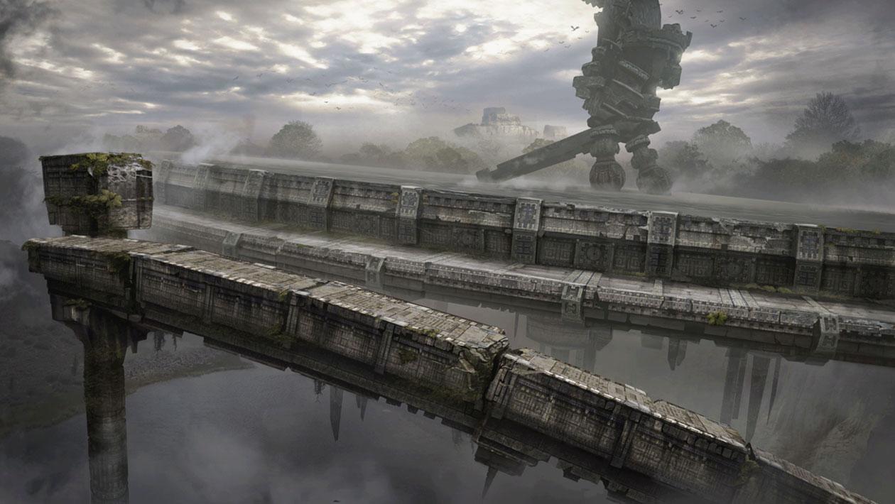 Gaius Roaming Landscape Concept Art from Shadow of the Colossus (2018)