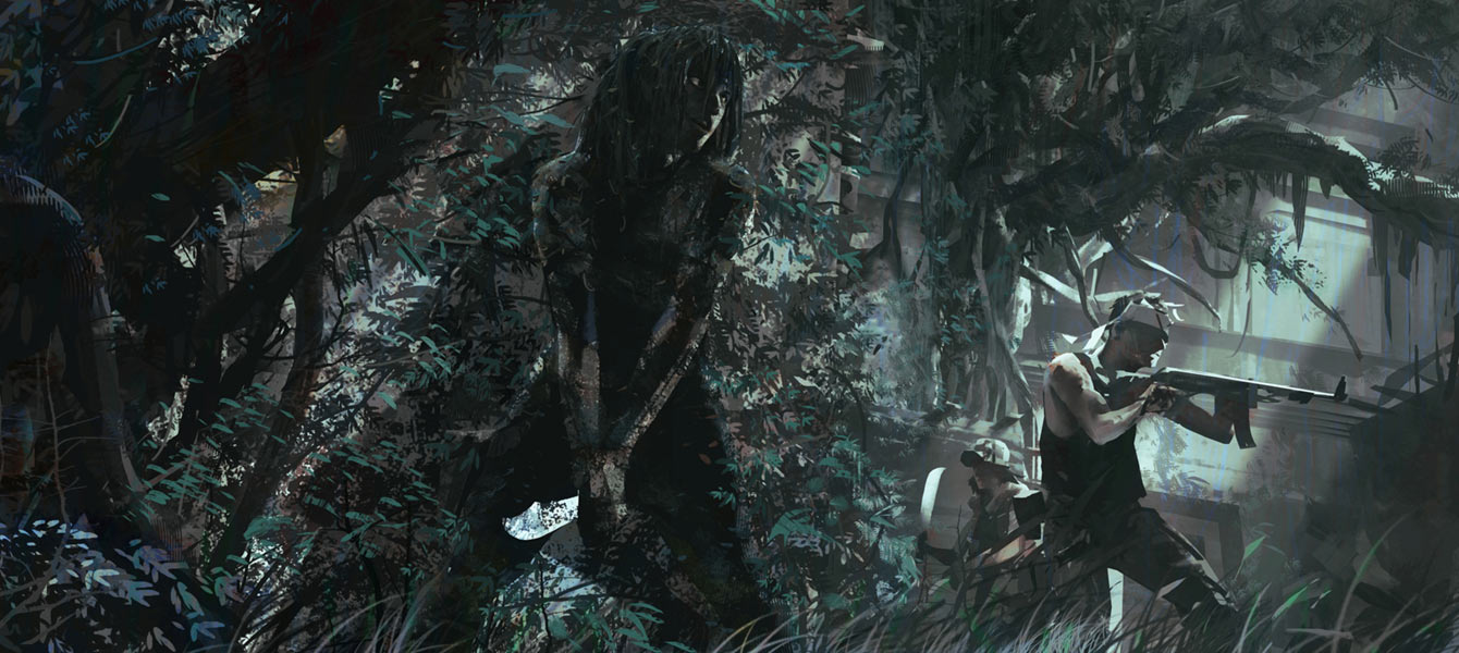 Ambush Concept Art from Shadow of the Tomb Raider