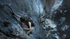 Lara Climbing Cliff