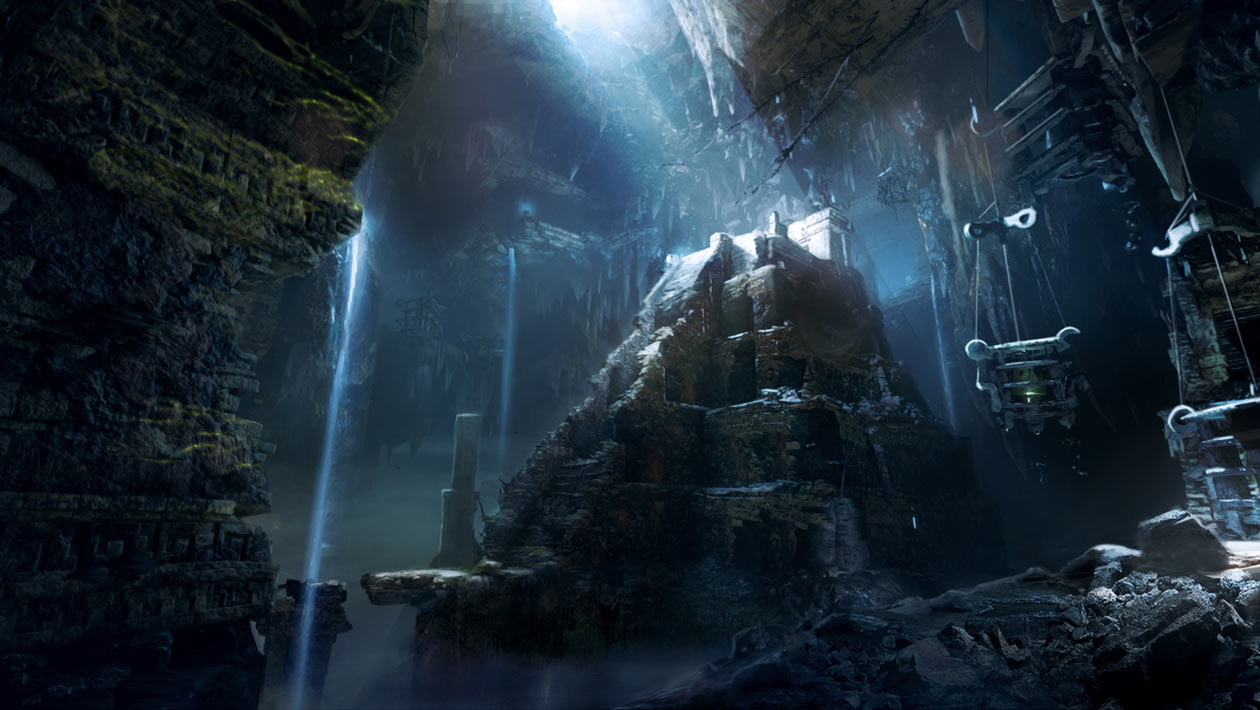 Mayan Tomb Concept Art from Shadow of the Tomb Raider