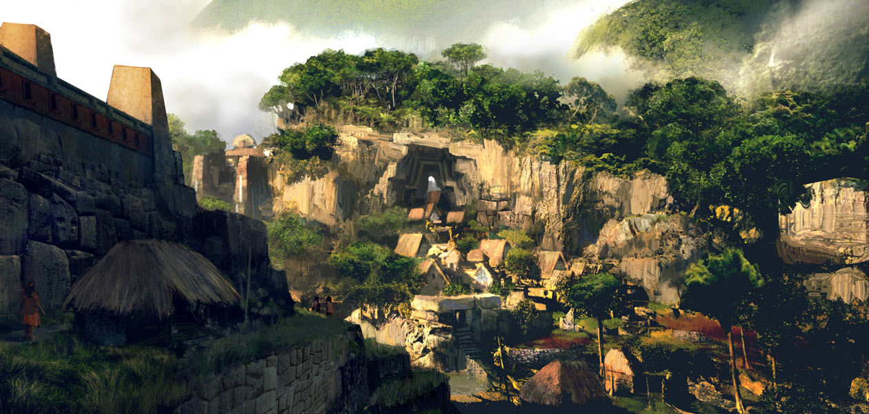 Village Concept Art from Shadow of the Tomb Raider