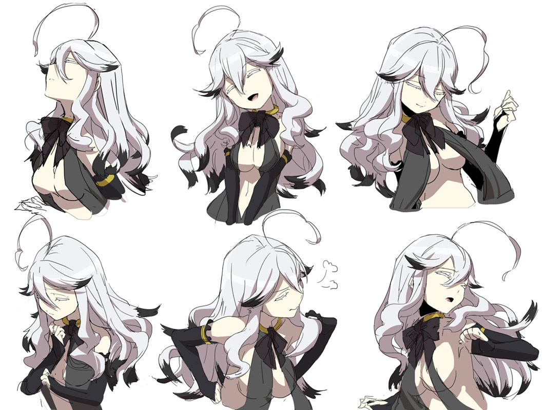 Nobody Faces Concept Art from XBlaze Lost: Memories
