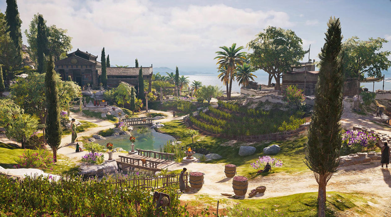 Farming Village Concept Art from Assassin's Creed Odyssey