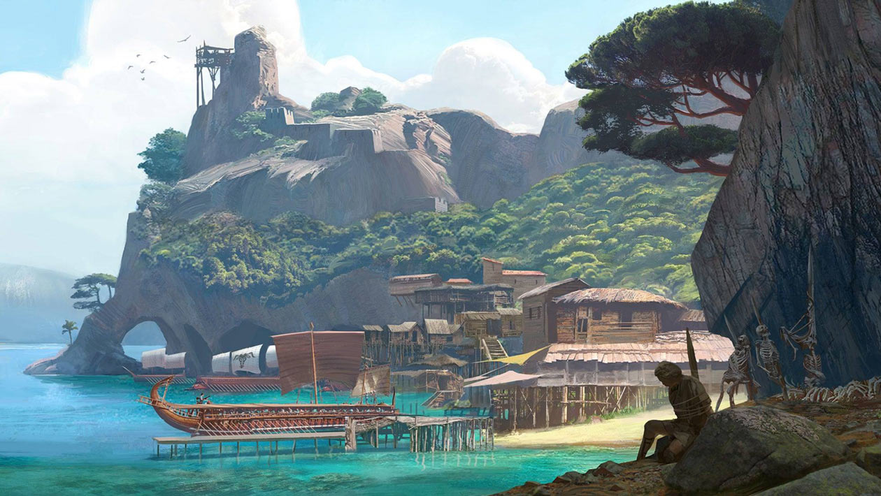 Port Town Concept Art from Assassin's Creed Odyssey