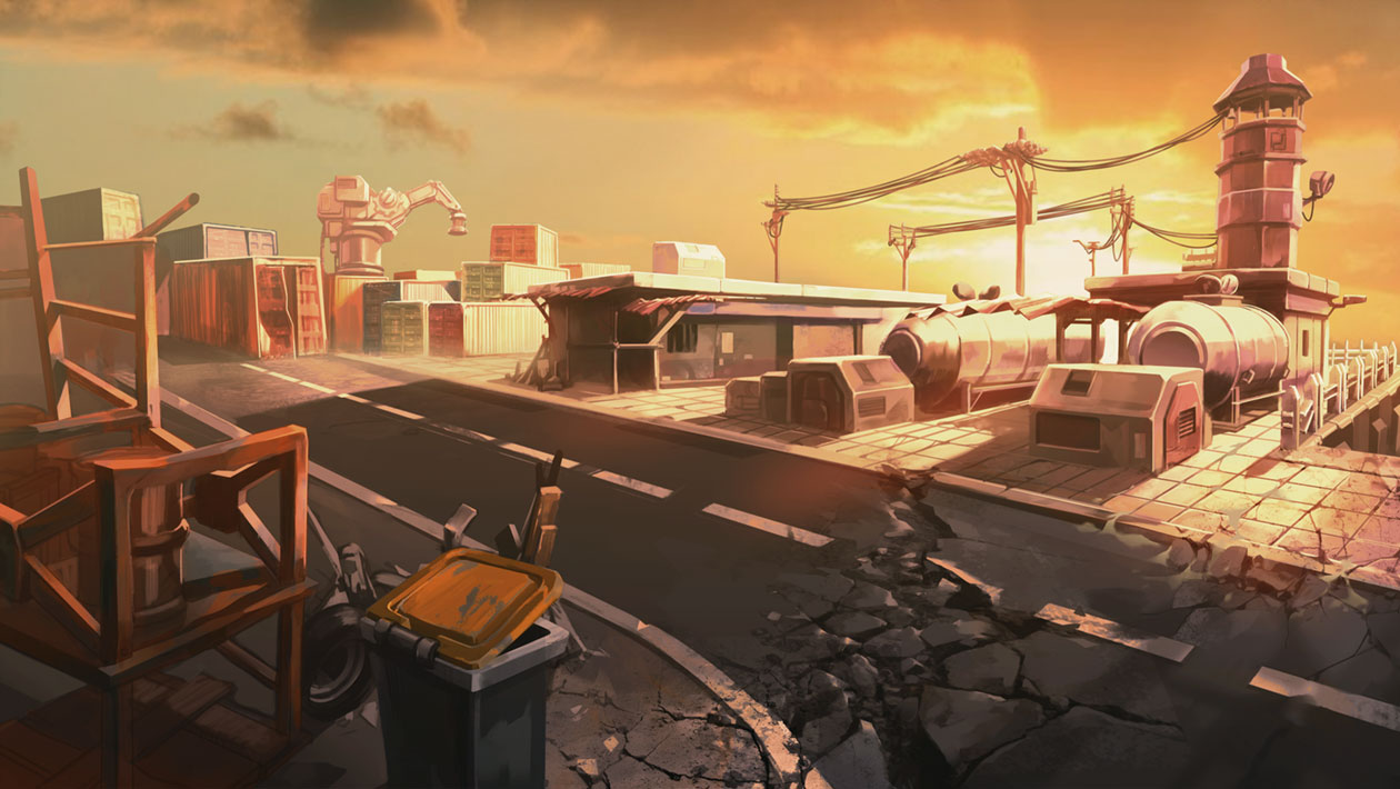 Factory Concept Art from Dead Island: Survivors