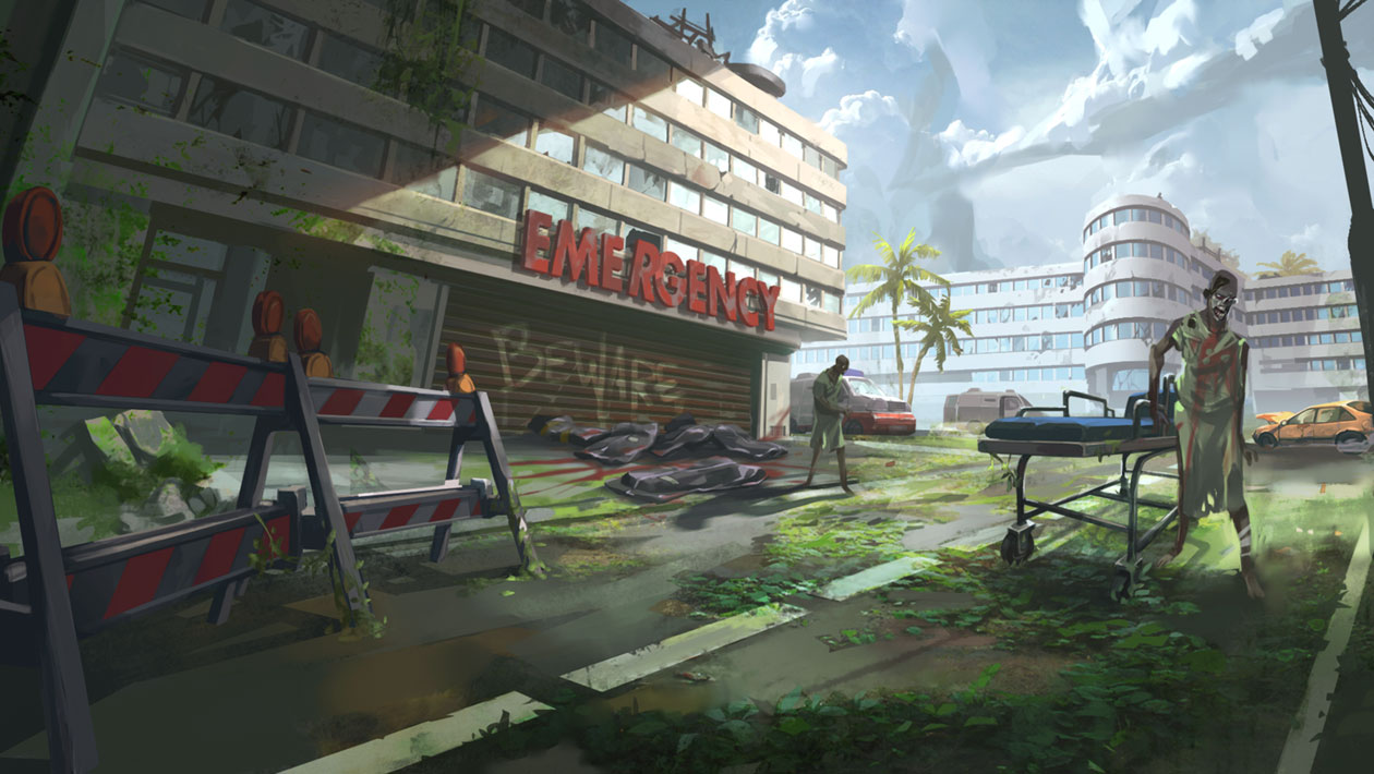 Hospital Concept Art from Dead Island: Survivors