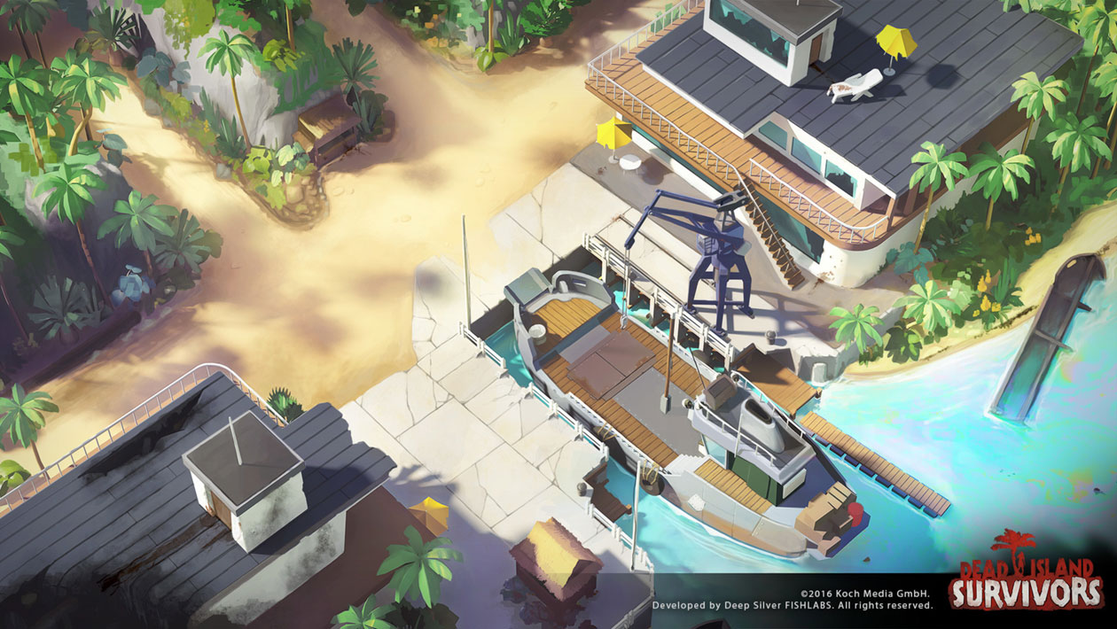 Island Style Concept Artwork from Dead Island: Survivors