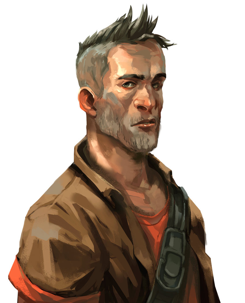 Logan Portrait Concept Art from Dead Island: Survivors