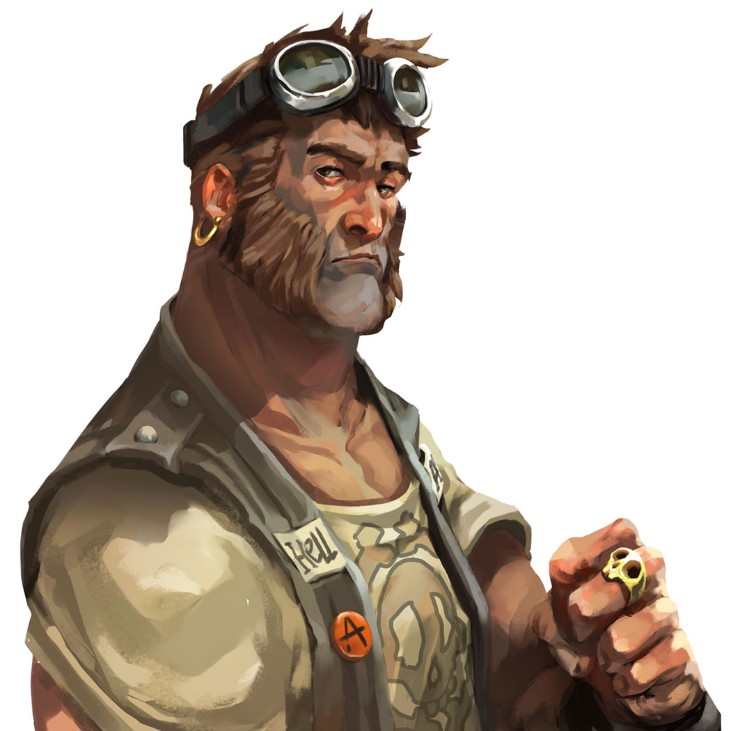 Nomad Portrait Concept Art from Dead Island: Survivors