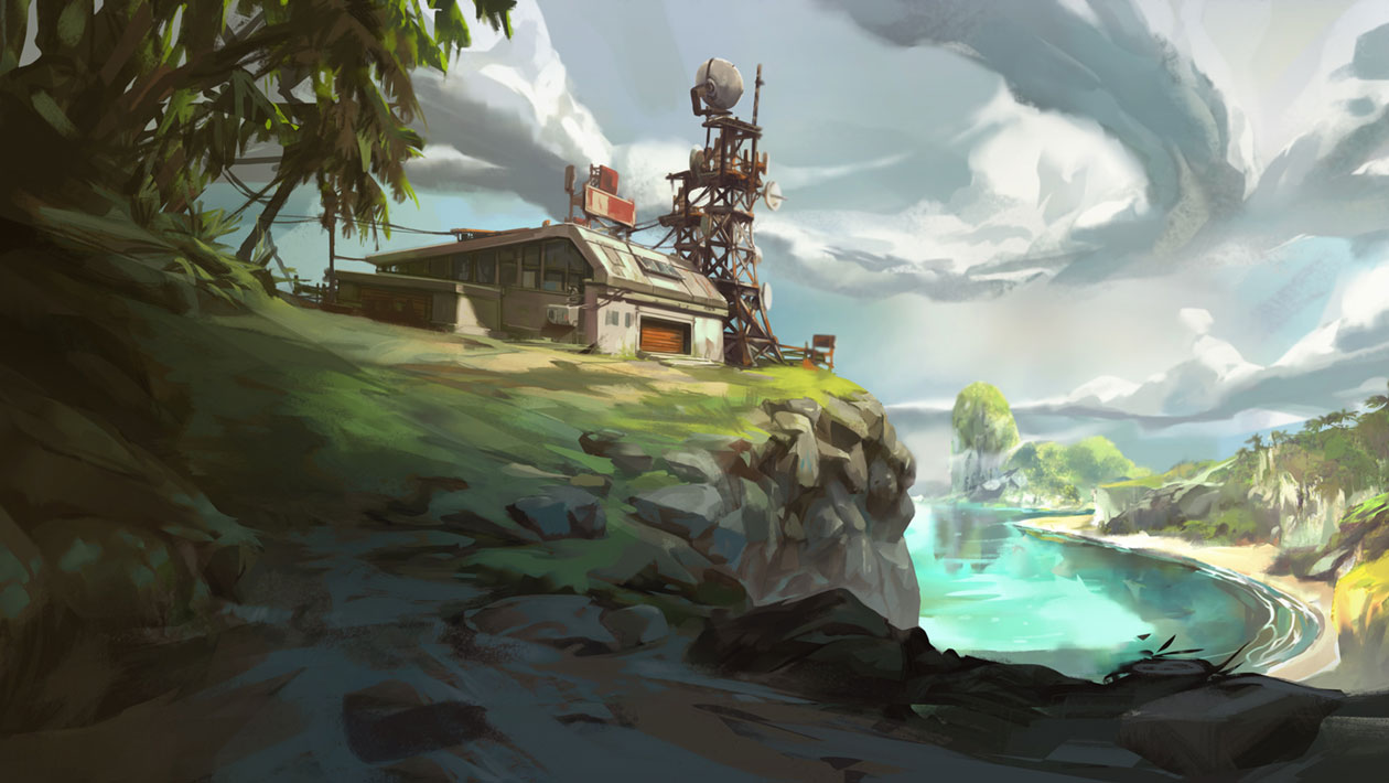 Radio Station Concept Art from Dead Island: Survivors