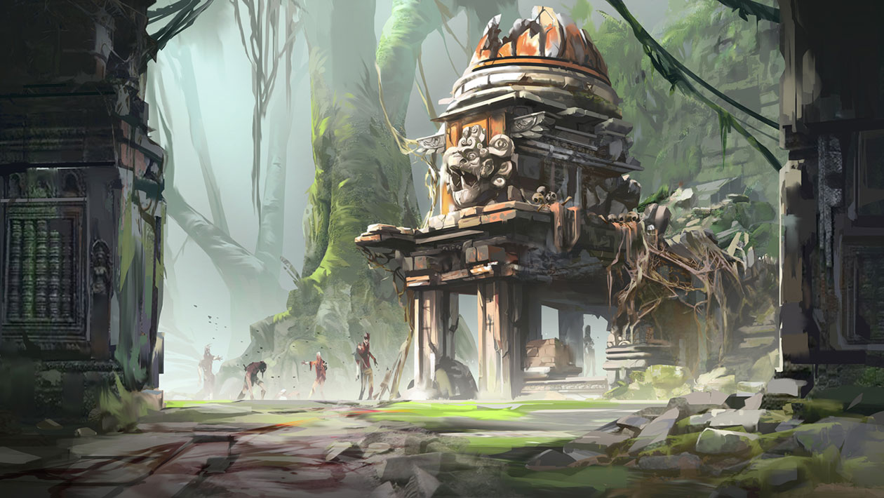 Temple Concept Art from Dead Island: Survivors