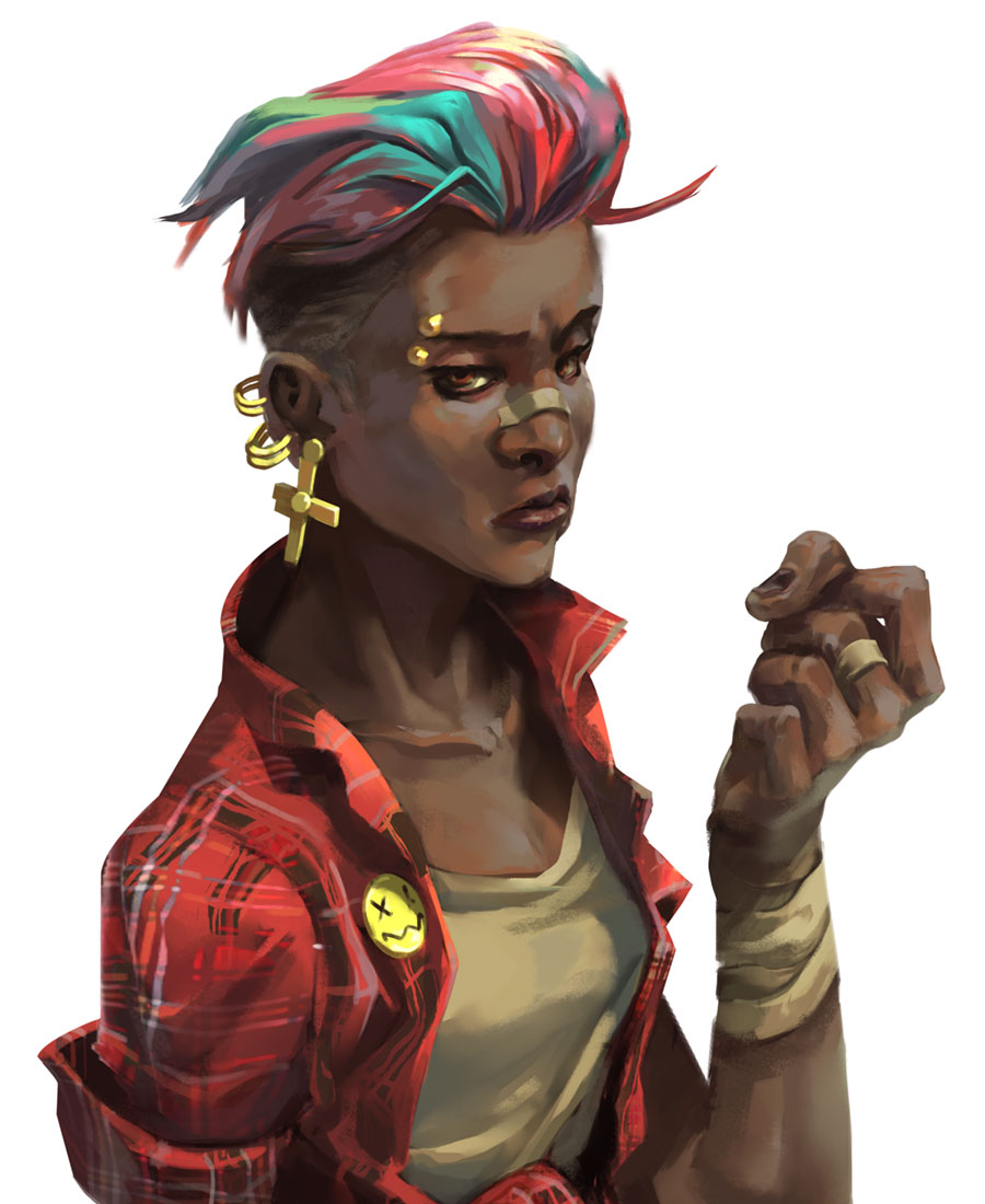Zara Portrait Concept Art from Dead Island: Survivors