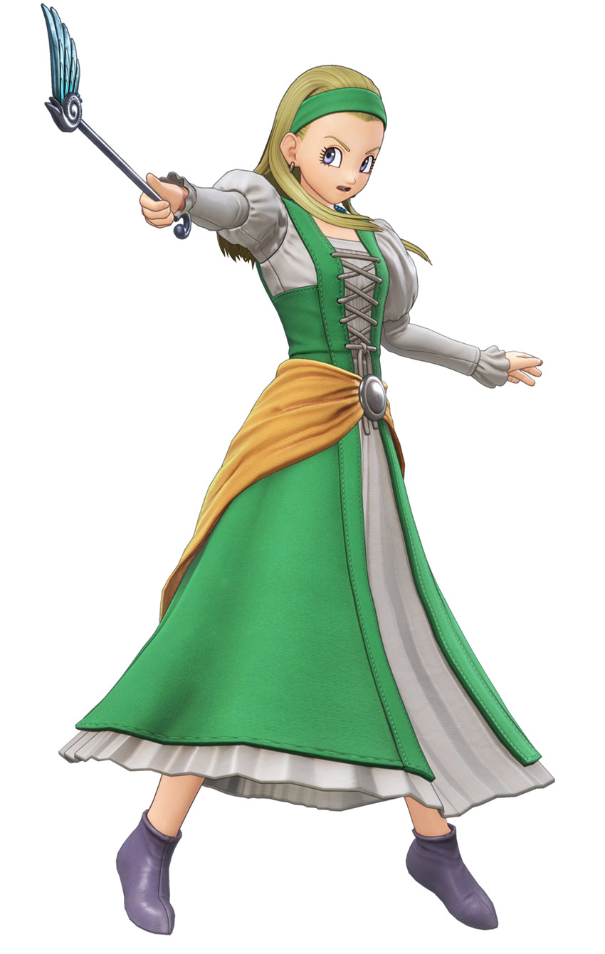 Serena, Combat Pose Artwork from Dragon Quest XI: Echoes of an Elusive Age