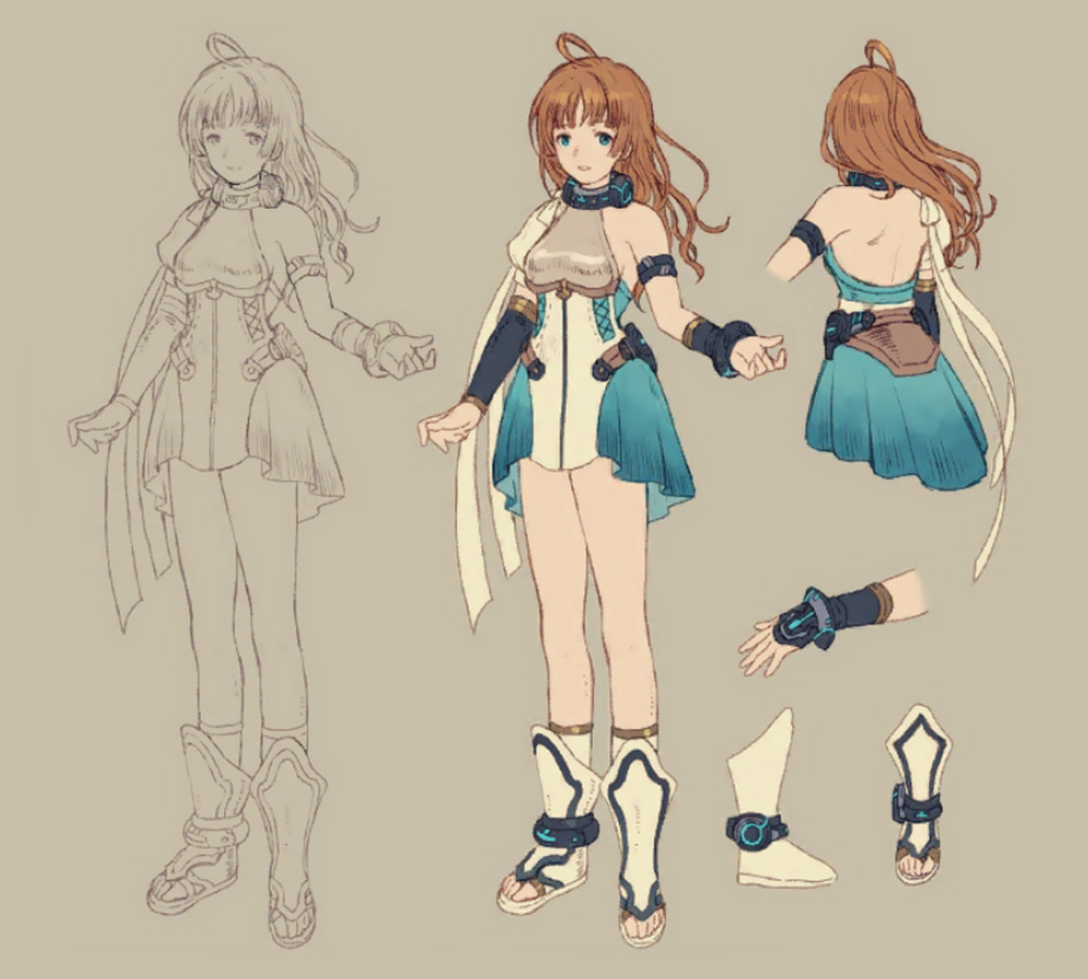 Aemo Concept Artwork from Final Fantasy Dimensions II