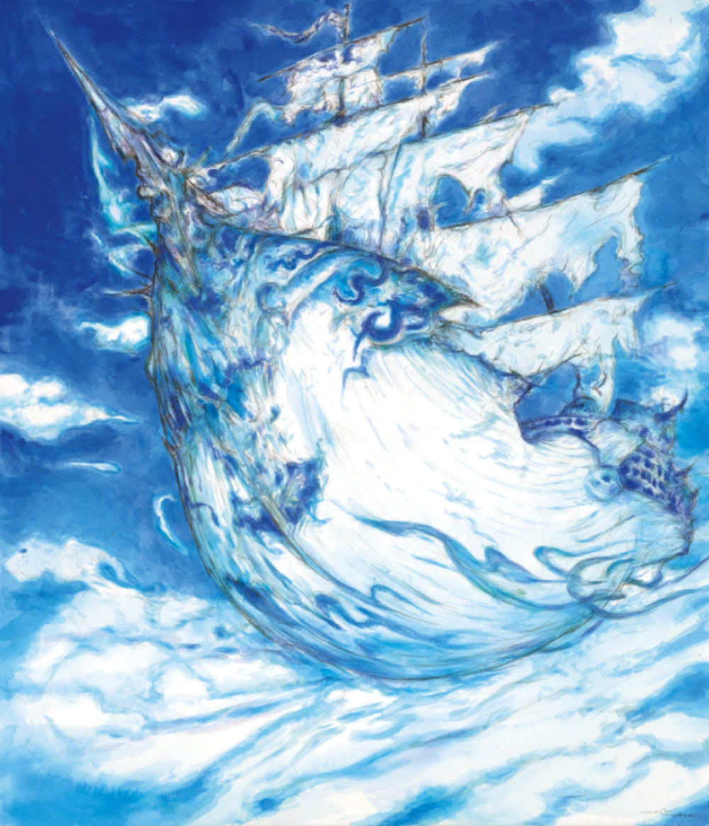 Airship Concept Art from Final Fantasy Dimensions II