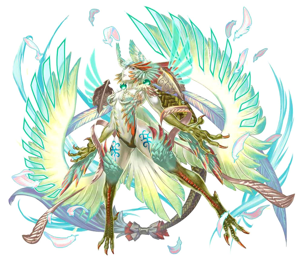 God Garuda Concept Art from Final Fantasy Dimensions II