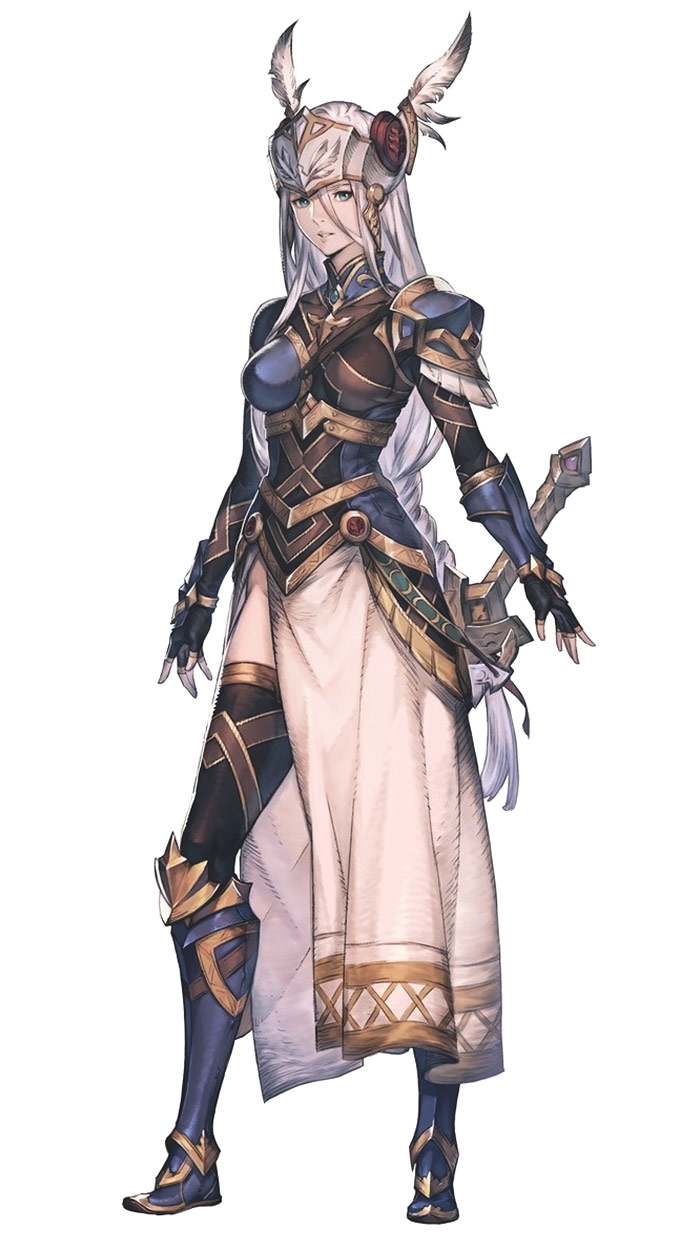 Lenneth Concept Art from Final Fantasy Dimensions II