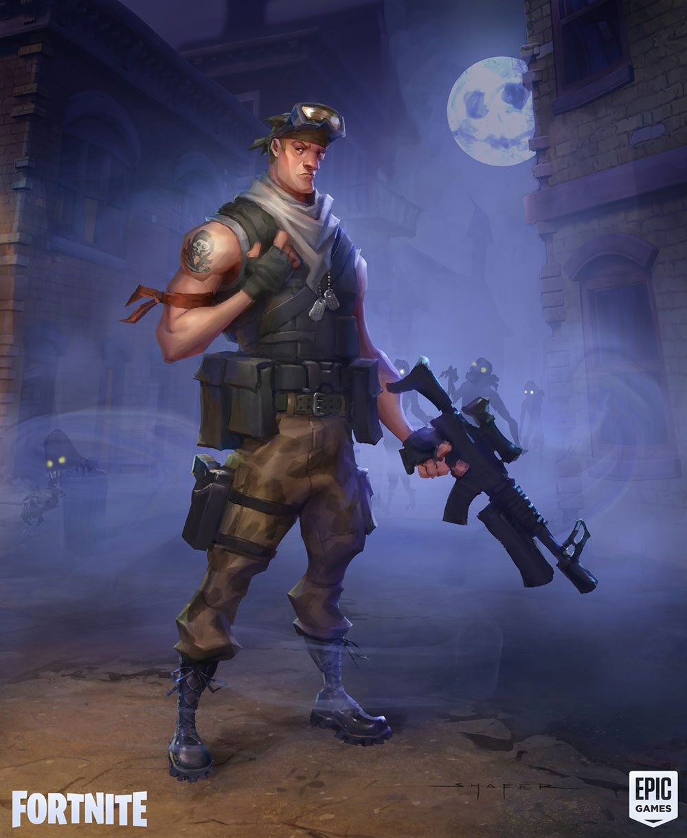 Male Commando Concept Art from Fortnite