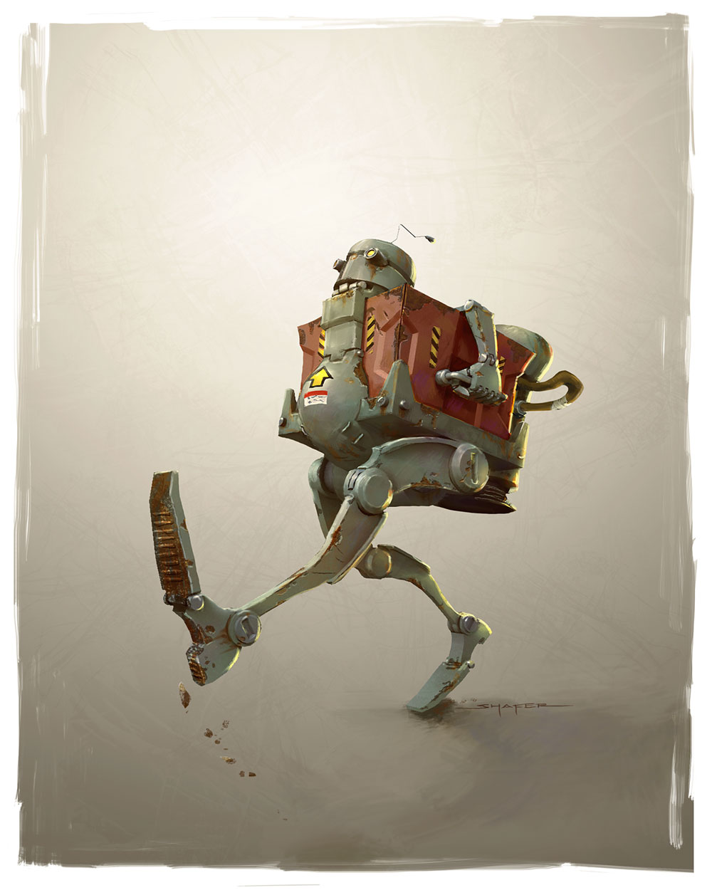 Cratebot Concept Art from Fortnite