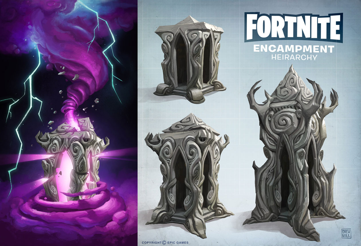 Encampment Concept Art from Fortnite
