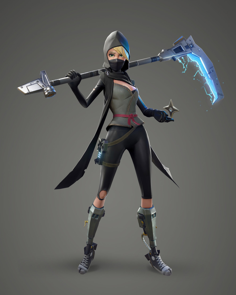 Female Ninja Concept Art from Fortnite