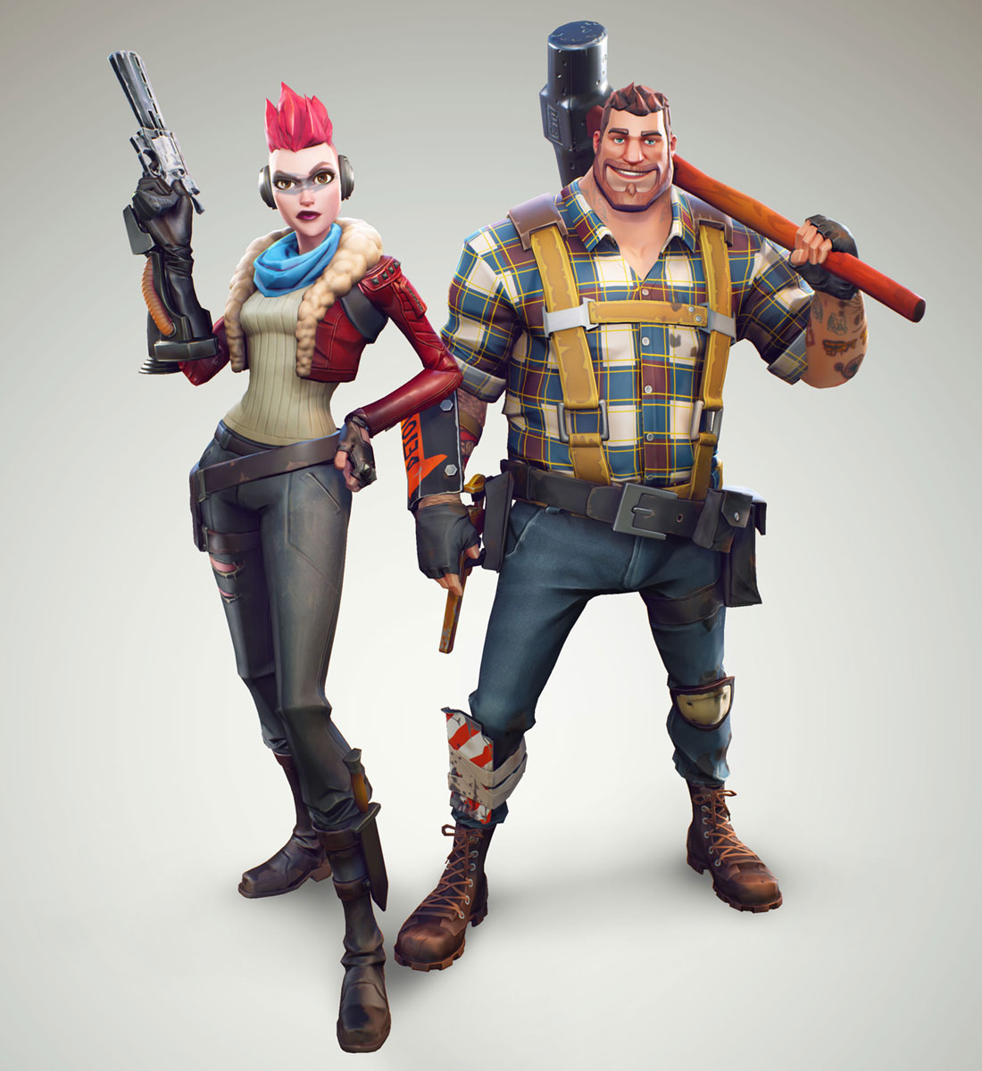 Outlander & Constructor Concept Art from Fortnite