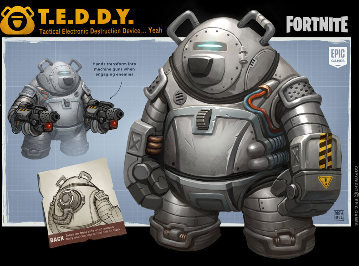 T.E.D.D.Y. Concept Art from Fortnite