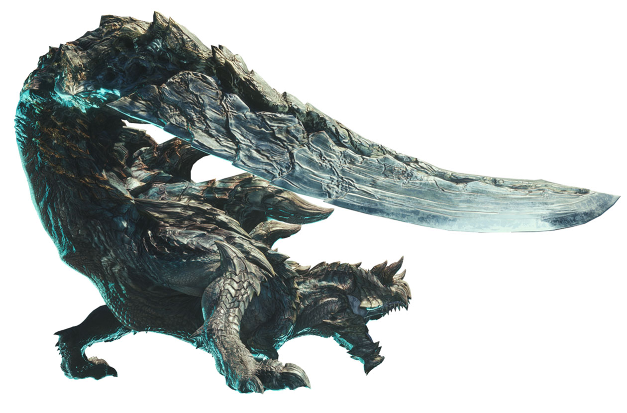 Acidic Glavenus Artwork from Monster Hunter: World