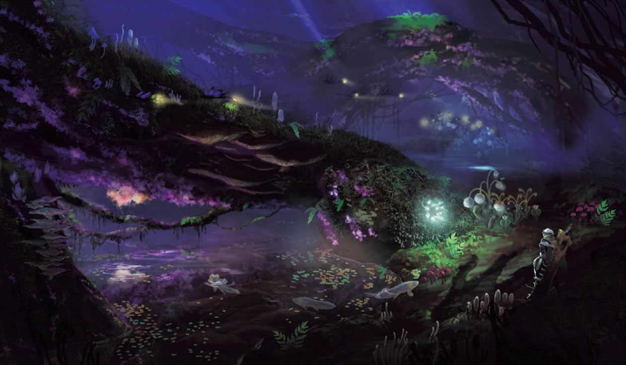 Ancient Forest Flora Artwork from Monster Hunter: World