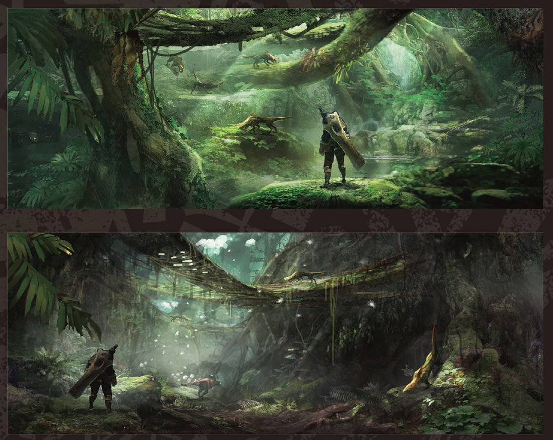 Ancient Forest Artwork from Monster Hunter: World