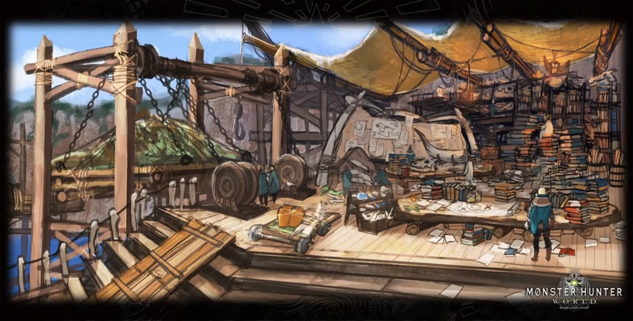Ecological Research Center Artwork from Monster Hunter: World