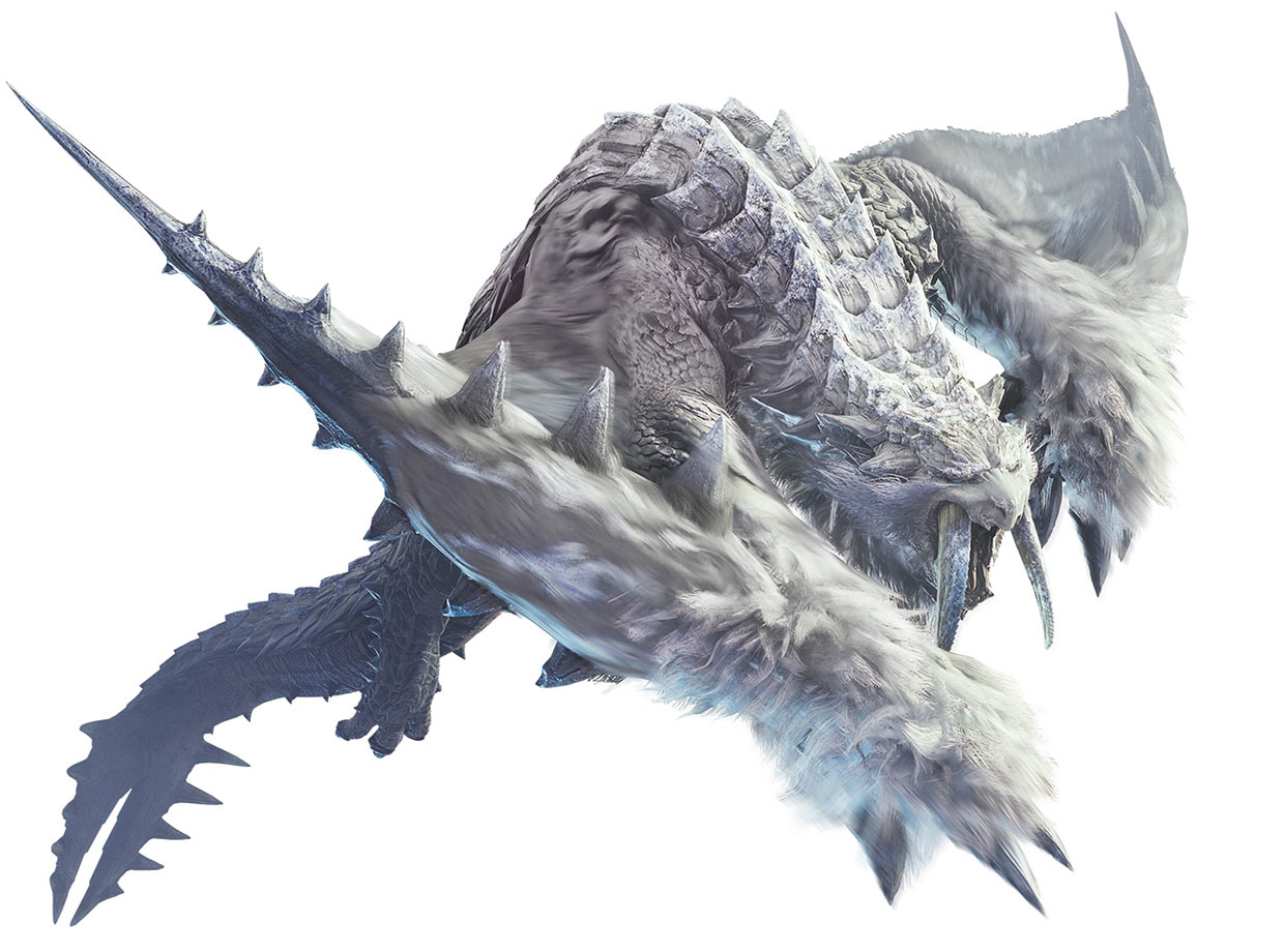 Frostfang Barioth Artwork from Monster Hunter: World