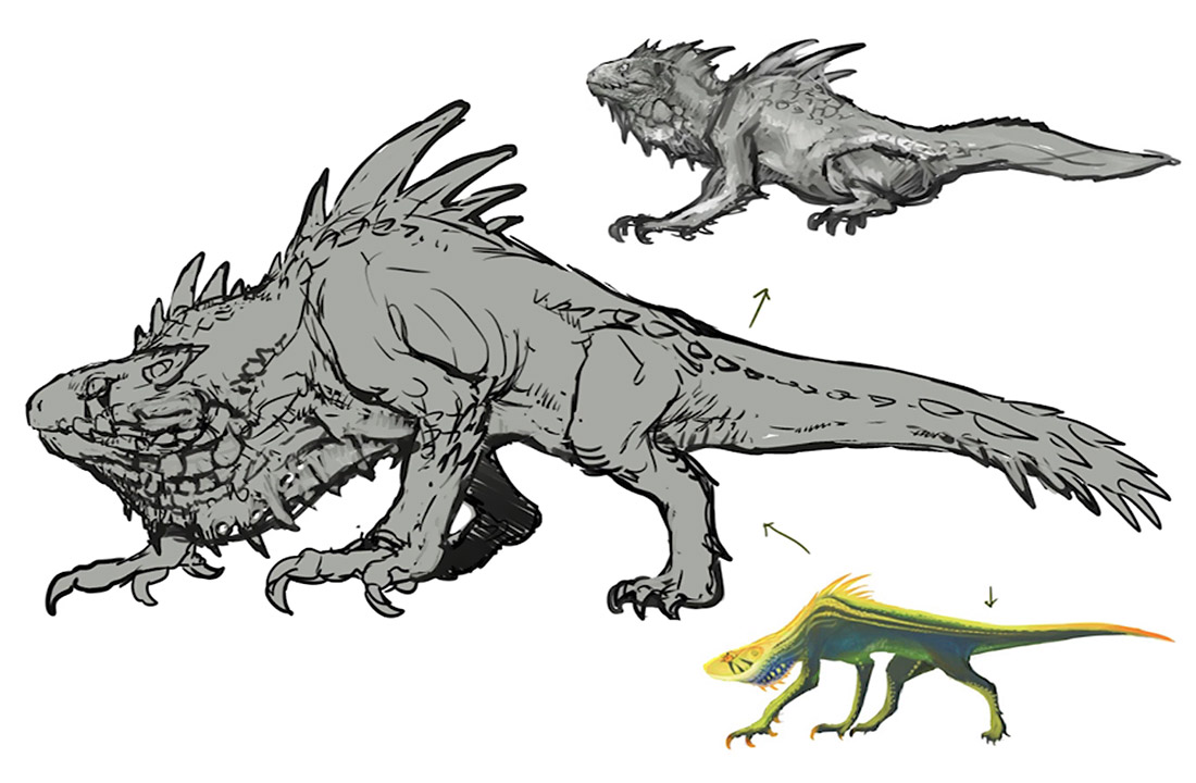 Great Jagras Concept Artwork from Monster Hunter: World