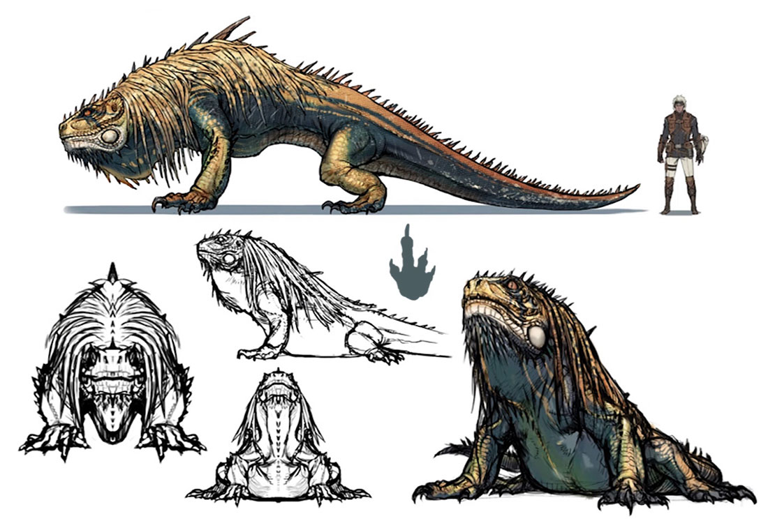 Great Jagras Concept Artwork from Monster Hunter: World