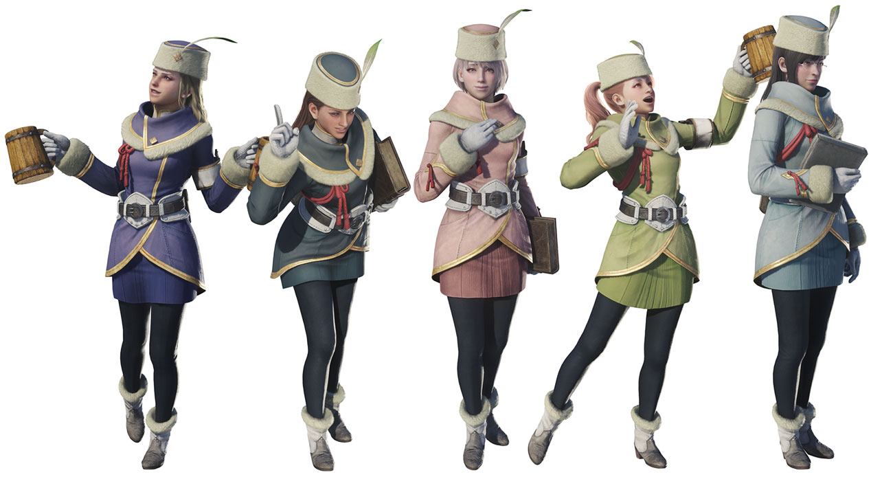 Guild NPCs Artwork from Monster Hunter: World