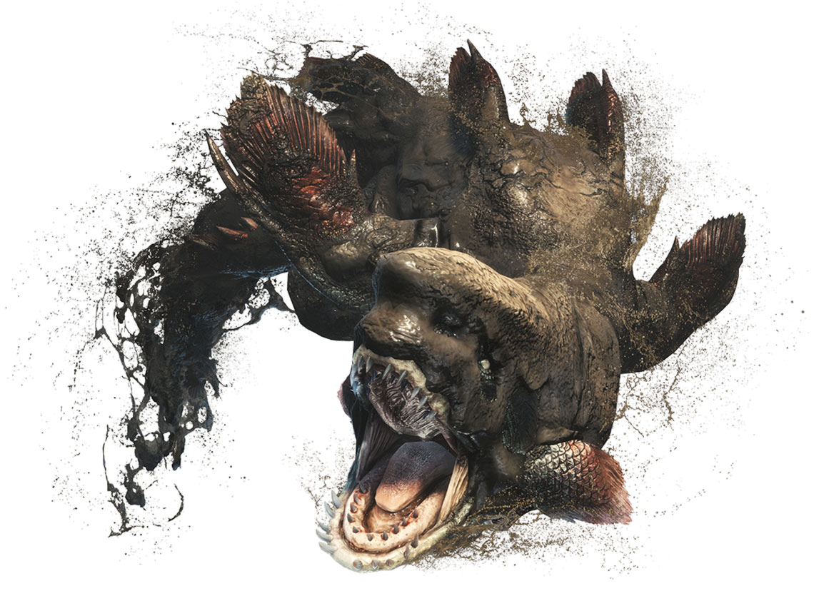 Jyuratodus Artwork from Monster Hunter: World