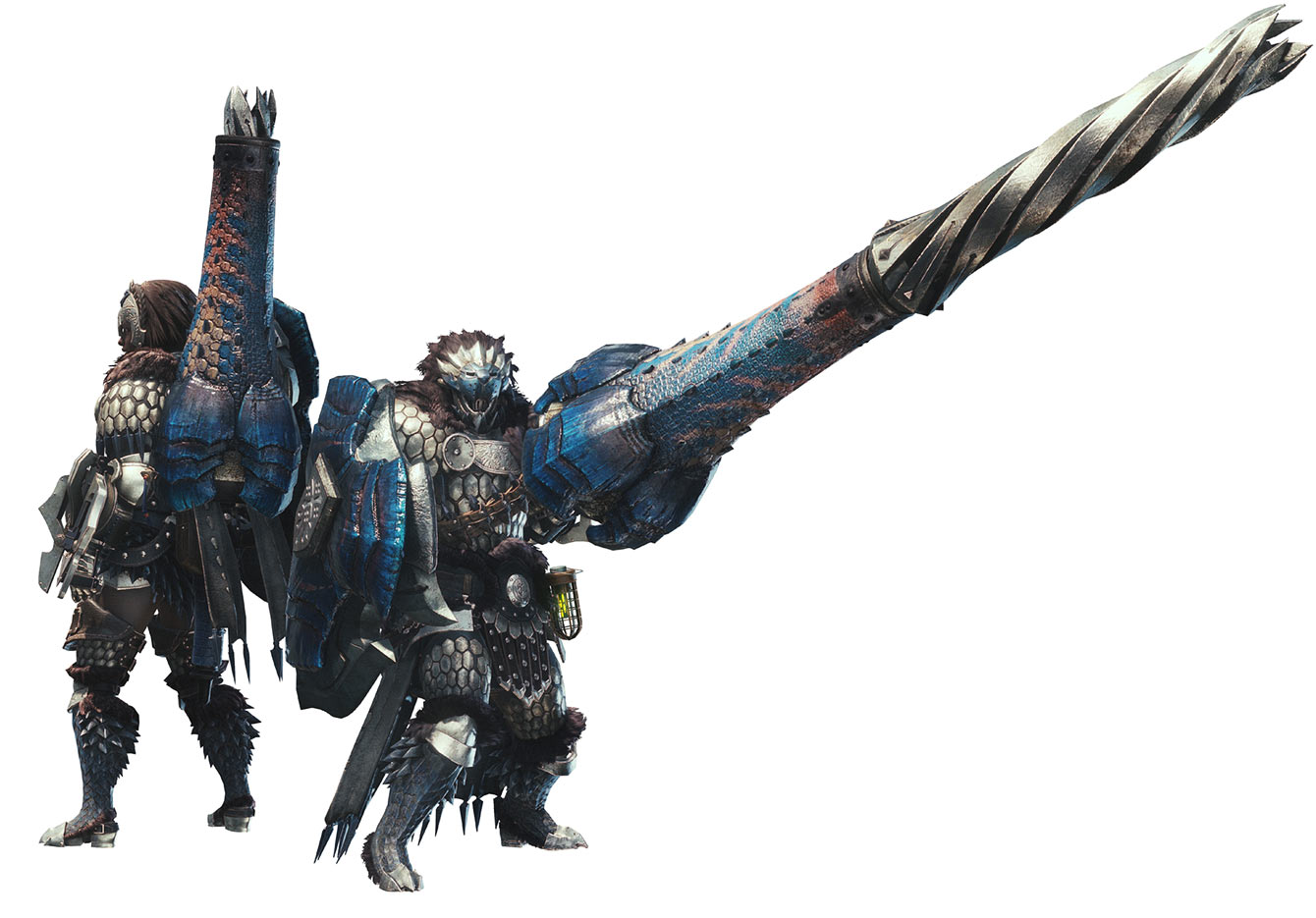 Lance: Gama Drill Artwork from Monster Hunter: World